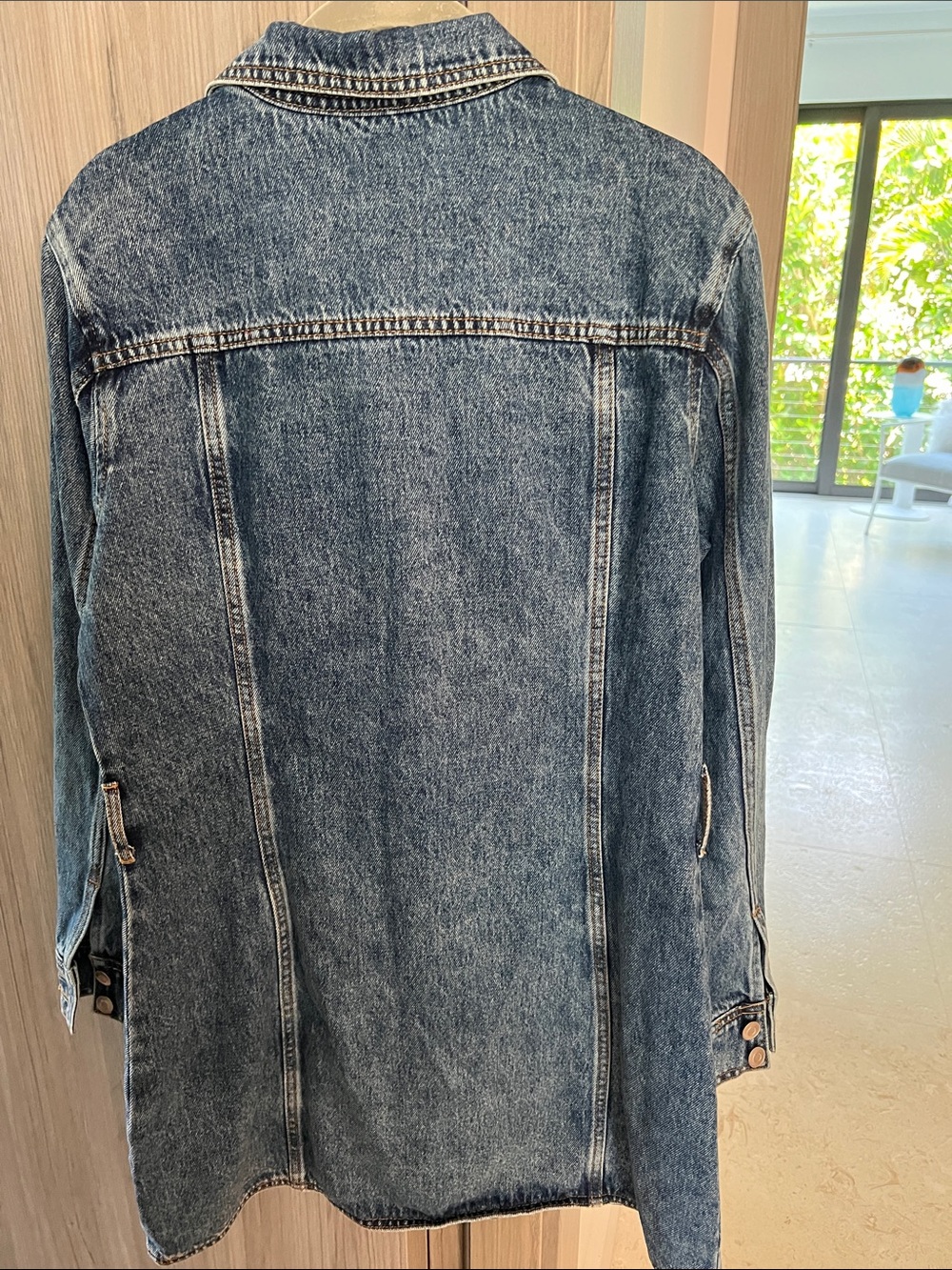 NWT REVOLVE Australia SHOWPO Enriquetta denim dress belted US 8 - Picture 12 of 14